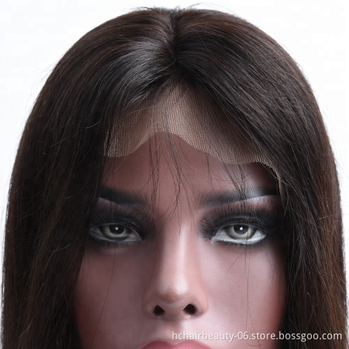 peruvian human hair wigs for black women straight hair lace frontal wigs